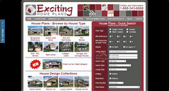 Desktop Screenshot of excitinghomeplans.com